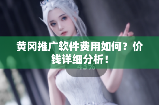 黄冈推广软件费用如何？价钱详细分析！