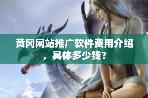 黄冈网站推广软件费用介绍，具体多少钱？