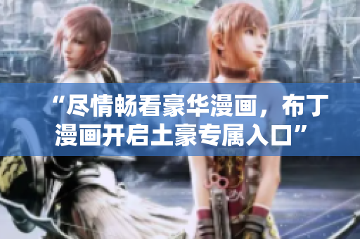 “尽情畅看豪华漫画，布丁漫画开启土豪专属入口”