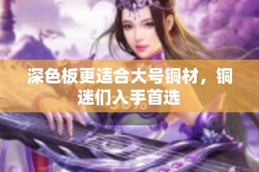深色板更适合大号铜材，铜迷们入手首选