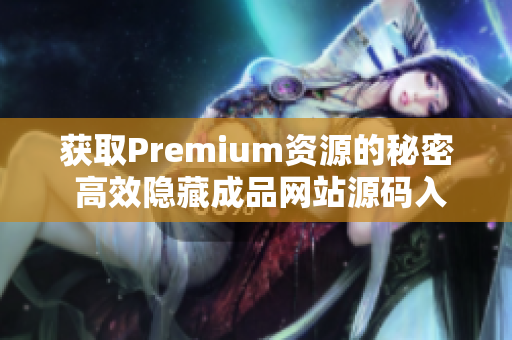 获取Premium资源的秘密 高效隐藏成品网站源码入口