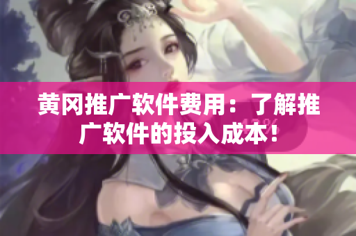 黄冈推广软件费用：了解推广软件的投入成本！
