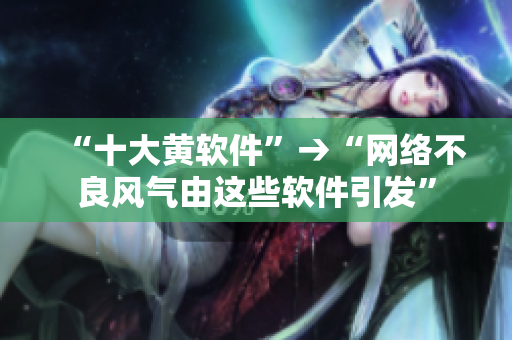 “十大黄软件”→“网络不良风气由这些软件引发”