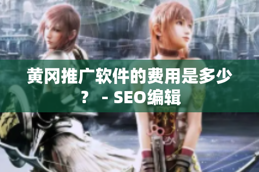 黄冈推广软件的费用是多少？ - SEO编辑