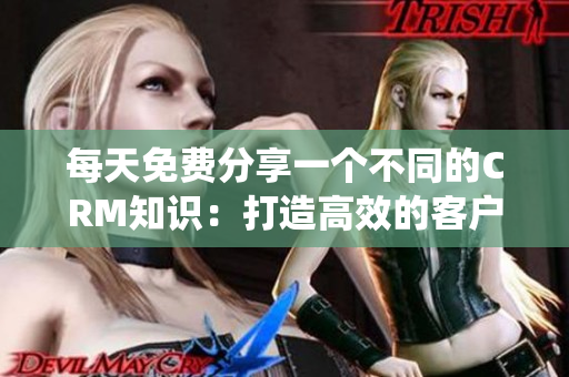 每天免费分享一个不同的CRM知识：打造高效的客户管理系统