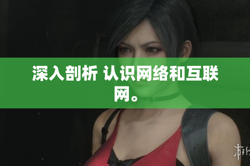 深入剖析 认识网络和互联网。