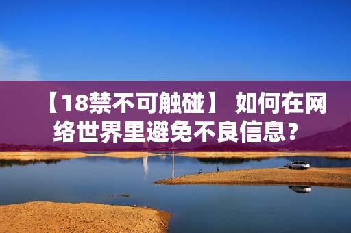 【18禁不可触碰】 如何在网络世界里避免不良信息？
