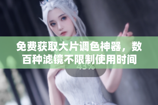 免费获取大片调色神器，数百种滤镜不限制使用时间