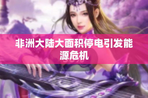 非洲大陆大面积停电引发能源危机