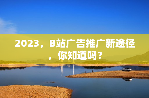2023，B站广告推广新途径，你知道吗？
