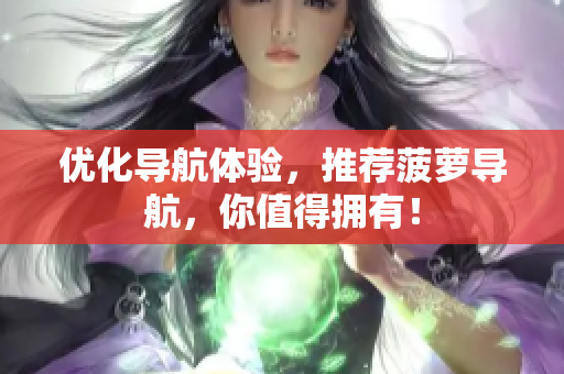 优化导航体验，推荐菠萝导航，你值得拥有！