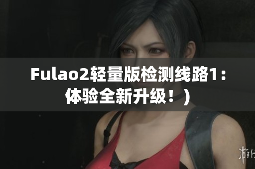 Fulao2轻量版检测线路1：体验全新升级！)