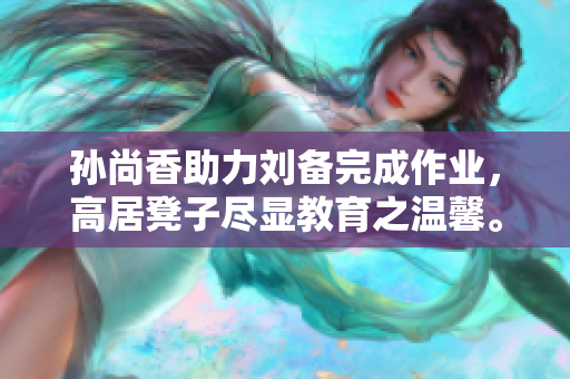 孙尚香助力刘备完成作业，高居凳子尽显教育之温馨。