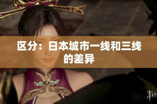 区分：日本城市一线和三线的差异