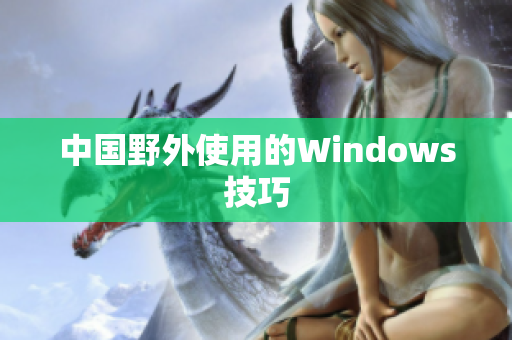 中国野外使用的Windows技巧