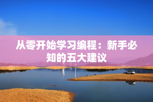 从零开始学习编程：新手必知的五大建议