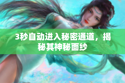 3秒自动进入秘密通道，揭秘其神秘面纱