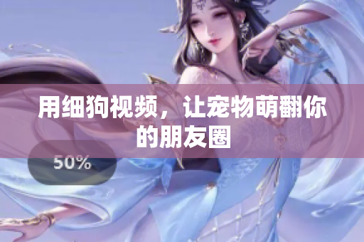 用细狗视频，让宠物萌翻你的朋友圈