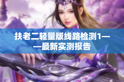 扶老二轻量版线路检测1——最新实测报告