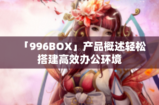 「996BOX」产品概述轻松搭建高效办公环境