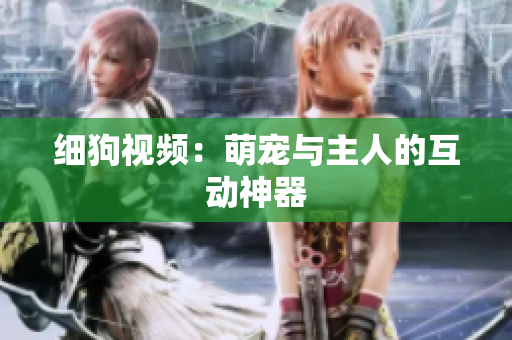 细狗视频：萌宠与主人的互动神器
