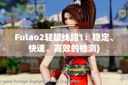 Fulao2轻版线路1：稳定、快速、高效的检测)