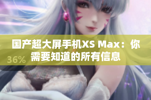 国产超大屏手机XS Max：你需要知道的所有信息