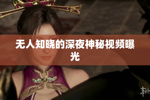 无人知晓的深夜神秘视频曝光