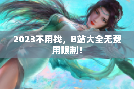 2023不用找，B站大全无费用限制！