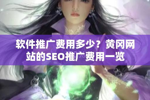 软件推广费用多少？黄冈网站的SEO推广费用一览