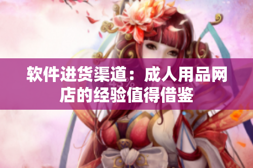 软件进货渠道：成人用品网店的经验值得借鉴