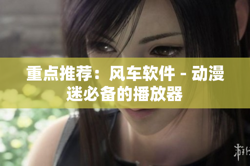 重点推荐：风车软件 - 动漫迷必备的播放器
