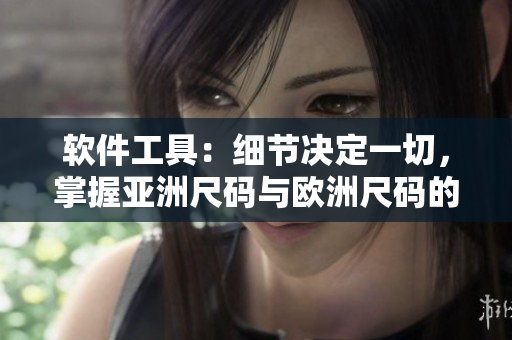软件工具：细节决定一切，掌握亚洲尺码与欧洲尺码的差异