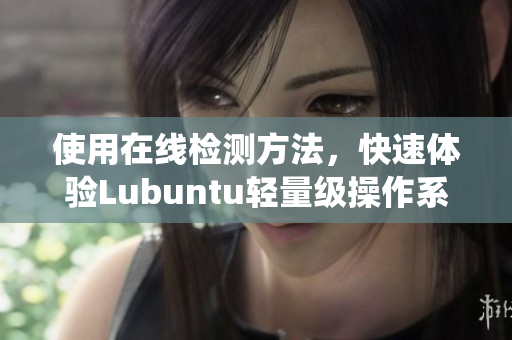 使用在线检测方法，快速体验Lubuntu轻量级操作系统无广告版本