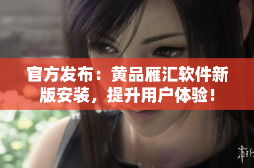 官方发布：黄品雁汇软件新版安装，提升用户体验！