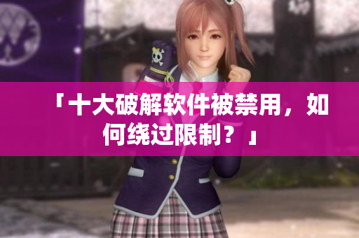 「十大破解软件被禁用，如何绕过限制？」