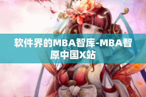软件界的MBA智库-MBA智原中国X站