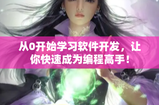 从0开始学习软件开发，让你快速成为编程高手！