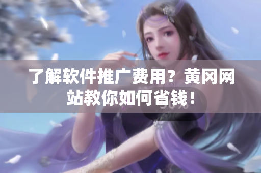 了解软件推广费用？黄冈网站教你如何省钱！