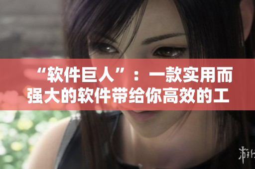 “软件巨人”：一款实用而强大的软件带给你高效的工作体验！