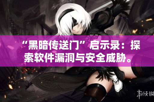“黑暗传送门”启示录：探索软件漏洞与安全威胁。