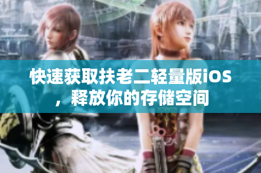 快速获取扶老二轻量版iOS，释放你的存储空间