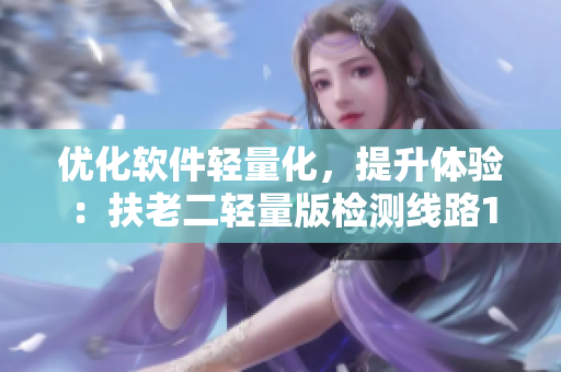 优化软件轻量化，提升体验：扶老二轻量版检测线路1