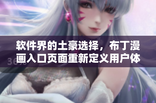 软件界的土豪选择，布丁漫画入口页面重新定义用户体验