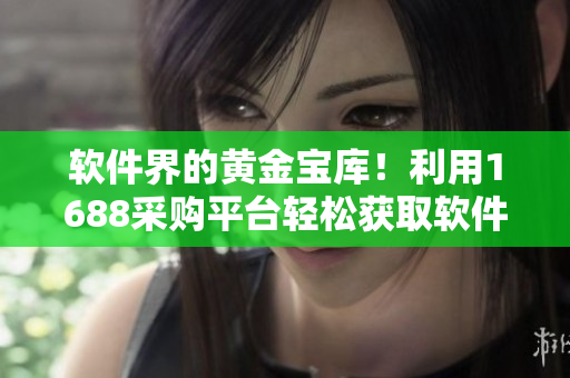 软件界的黄金宝库！利用1688采购平台轻松获取软件产品