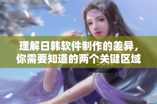 理解日韩软件制作的差异，你需要知道的两个关键区域