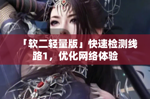 「软二轻量版」快速检测线路1，优化网络体验