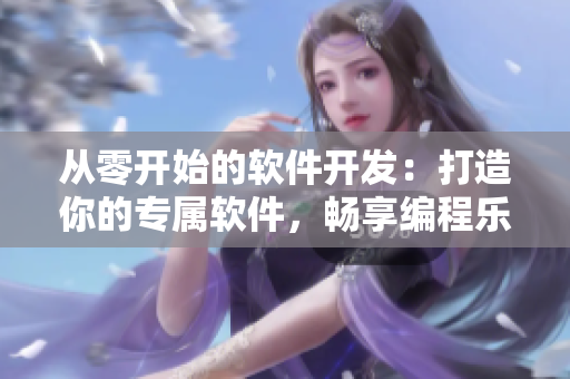 从零开始的软件开发：打造你的专属软件，畅享编程乐趣！