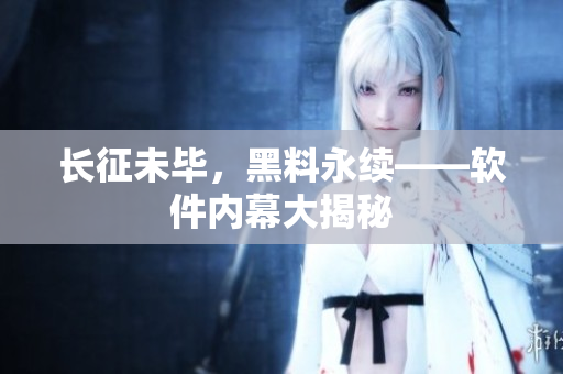 长征未毕，黑料永续——软件内幕大揭秘