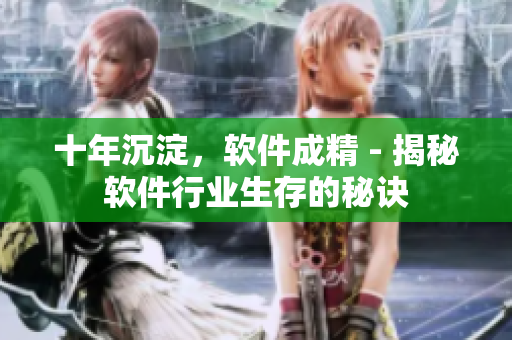 十年沉淀，软件成精 - 揭秘软件行业生存的秘诀